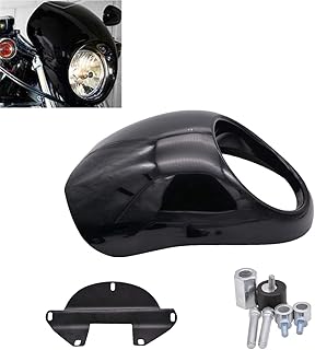 NATGIC Motorrad Scheinwerfer Abdeckung Scheinwerfer Verkleidung Haubenmaske Visier Abdeckung f¨¹r Harley Davidson Dyna Spo...