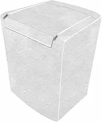 "Capa Para Maquina De Lavar Brastemp Eletrolux Consul 10Kg 11Kg 12Kg Impermeável Flanelada Com Zíper Proteção UV Material Super Resistente E Perolizado de Alta Qualidade" (Branca)