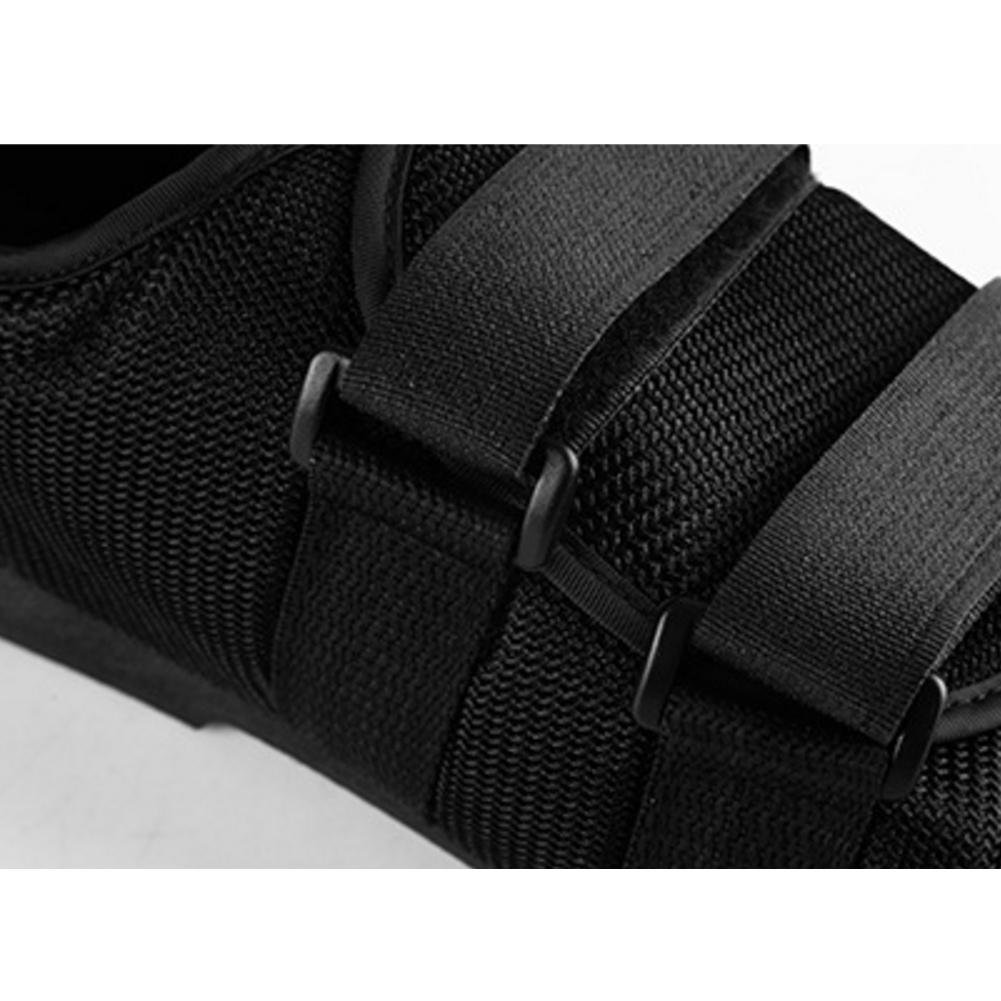 TILEZE Zapatos de yeso para fractura de tobillo Zapatos fijos quirúrgicos con puntera en valgo para el cuidado de la salud (Negro L30 * W11CM)
