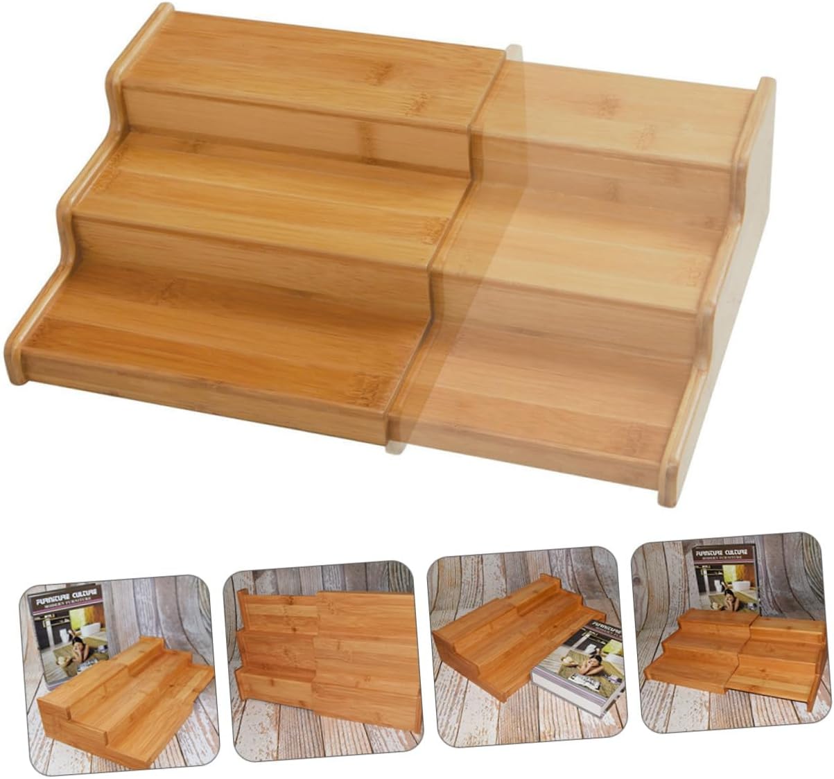 調味料ラック キッチンラック 2段メタルスパイスラックオーガナイザー引き出し式調味料ラックキッチンオーガナイザーカウンタートップスパ 調味料ラック  二層広場調味料は、ホームカウンターストレージ用のオーガナイザーラック用品 キッチン収納 (Color : Silver 調味料 ... 木製調味料ラック 拡張可能スパイスラック 竹製収納オーガナイザー キッチン収納用品 整理整頓用 キッチン整理用