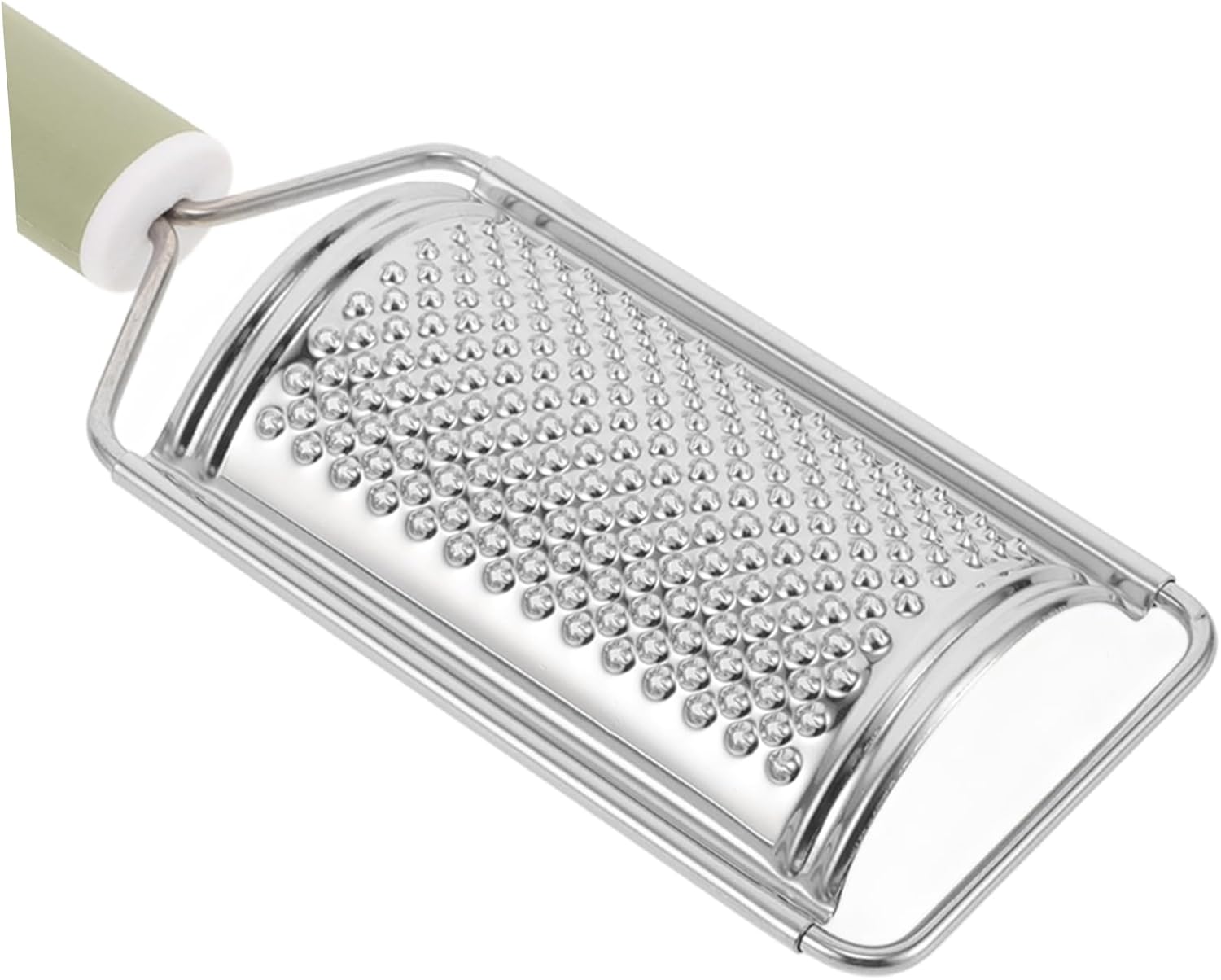 ABOOFAN 1pcs Stainless Steel Cheese Grater Pp Handle Versatile Handheld Vegetable Grater for Garlic Carrots and Cheese Easy to Clean and Dishwasher Safe Kitchen Tool for Home Use