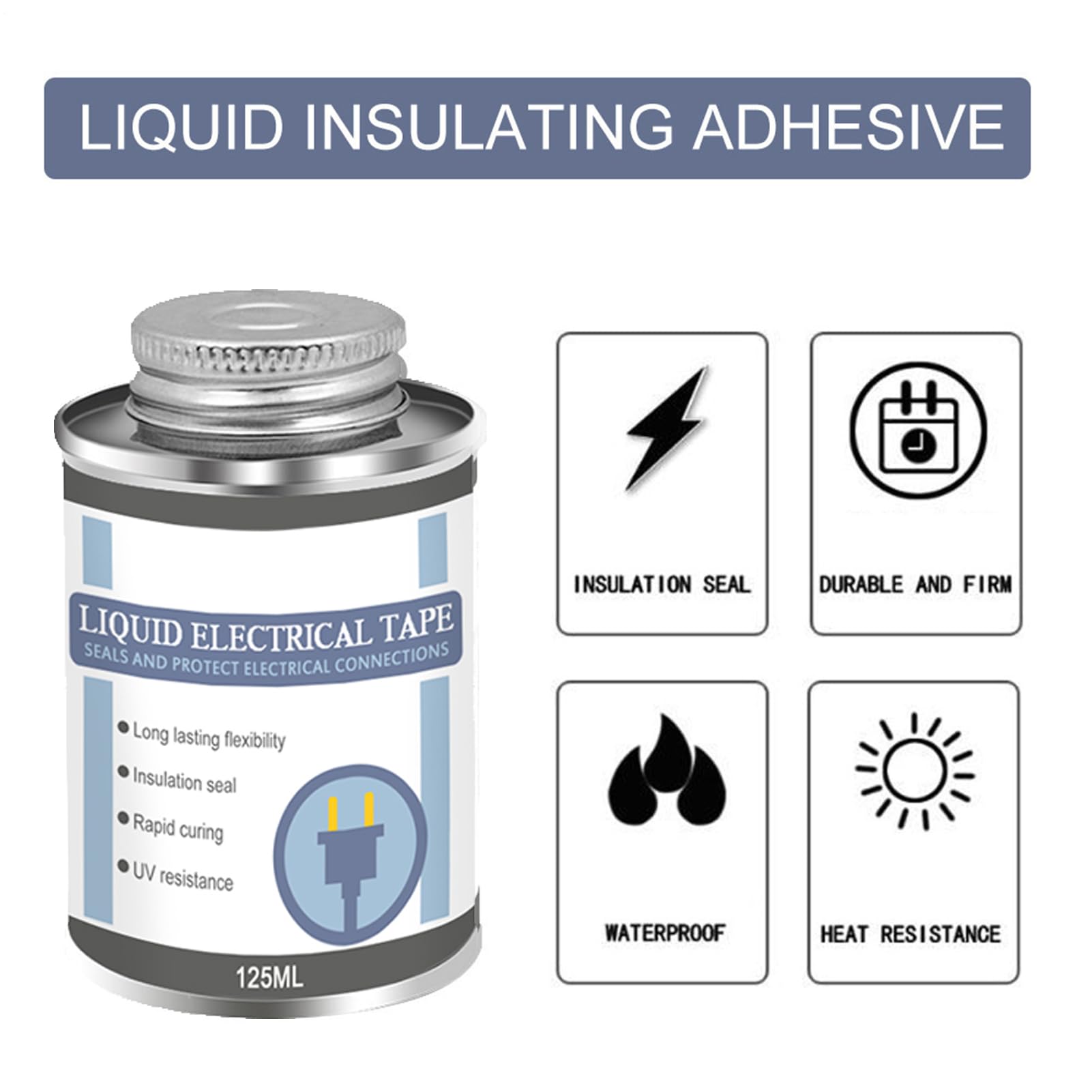 Liquid Insulating Rubber Coat, 125ML Liquid Electrical Tape, High Temperature Resistant Liquid Insulation Tape - Image 7