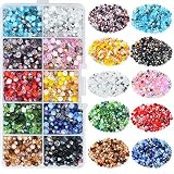Glass Beads for Jewelry Making, Total 2000PCS - Over 80 Different Mulitcolor Beads, 4mm Bicone Cryst