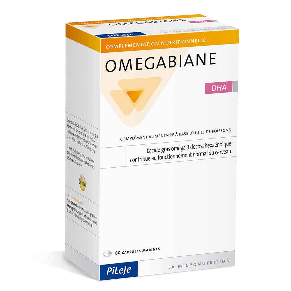 PILEJE OMEGABIANE DHA 80cap. – soutient un mode de vie actif en cas d’usage régulier, complément alimentaire pour une utilisation quotidienne, boîte de 80 gélules et est conçu pour offrir un grand con