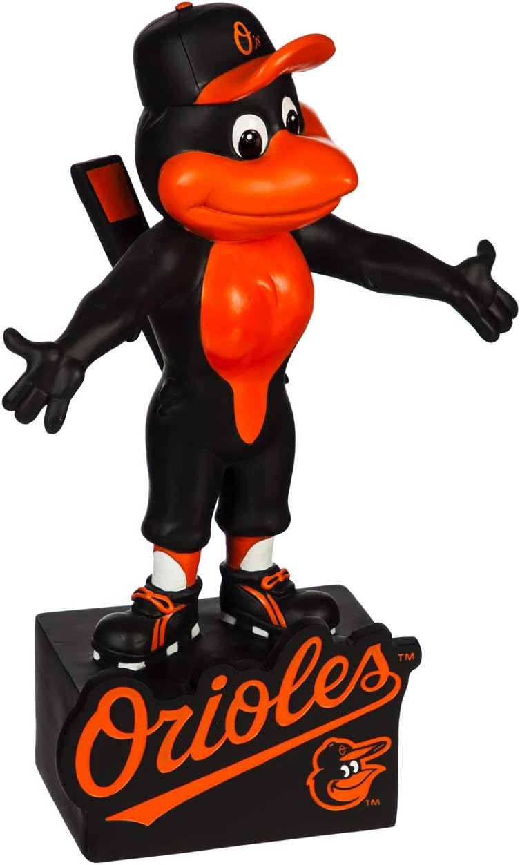 Evergreen Enterprises MLB Baltimore Orioles Mascot DesignGarden Statue, Team Colors, One Size