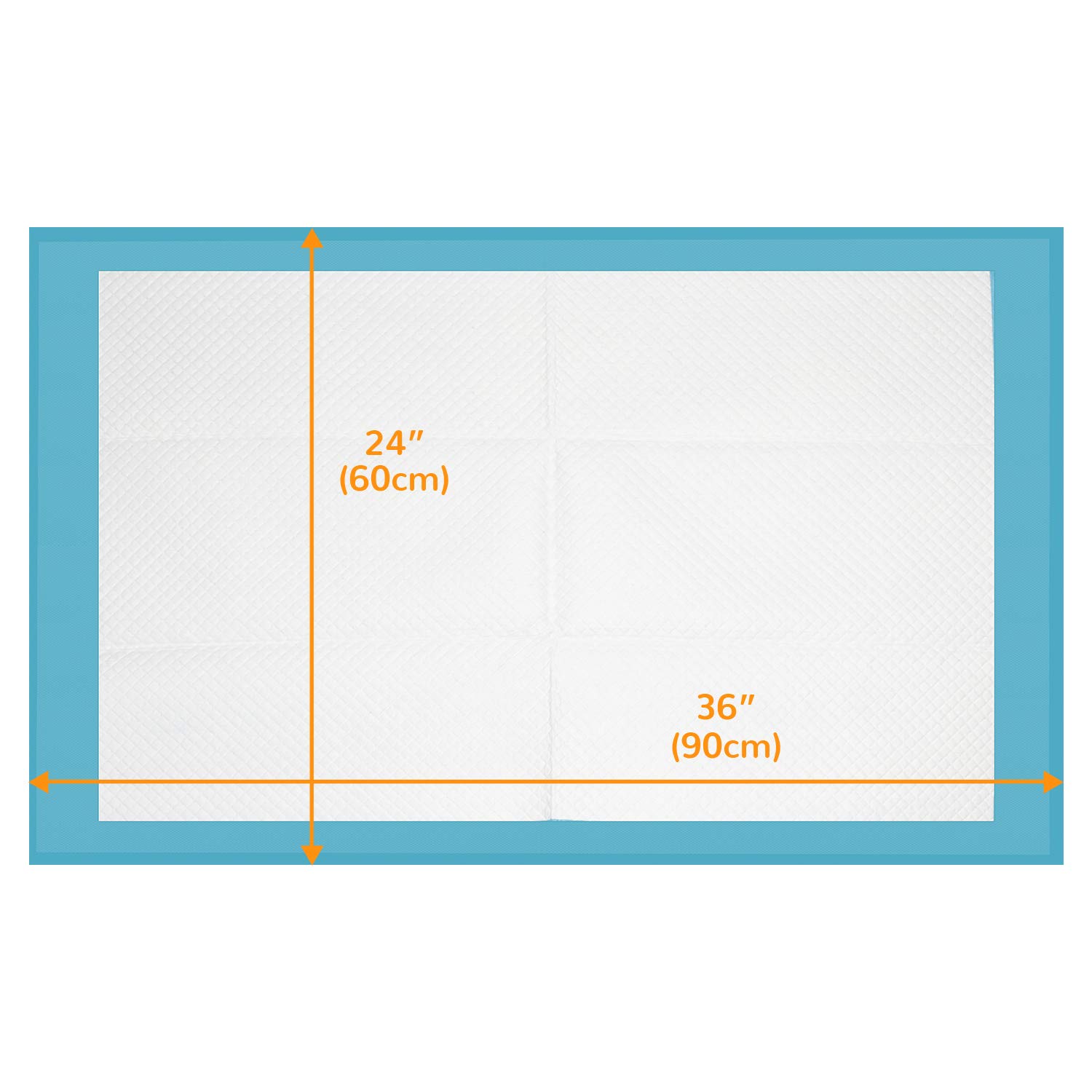 petphabet XXL Puppy pads 60x90cm Welpenunterlagen Trainingsunterlagen Puppy Training Pads Welpentoilett Ultra saugfähig inkontinenzunterlage für Welpen Hund Puppy Training Pads 52 stück