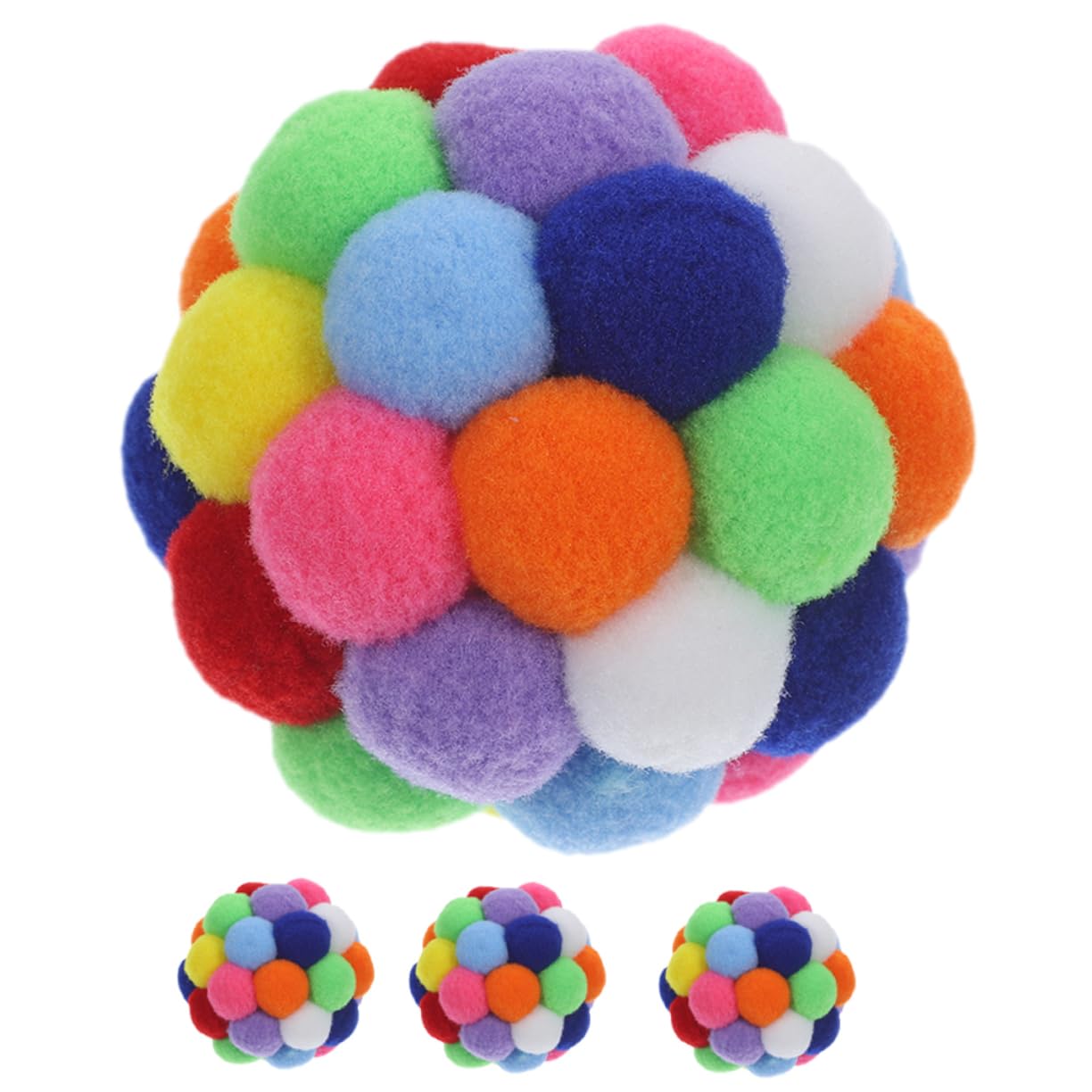 Kisangel 20piezas Bolas Interactivas para Gatos Juguetes De Entrenamiento para Kittens De Cascabeles Estimulantes y Divertidos para Mascotas Casa