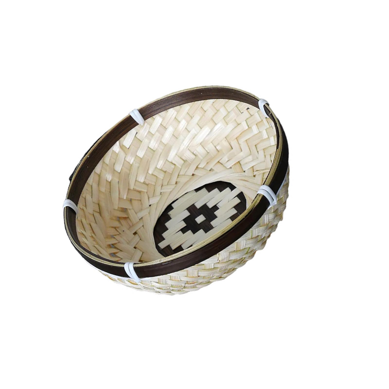 OSNIYAW Basket Bin with Lid Handwoven Storage Container Multipurpose Tray Decorative Baskets Box Gift Picnics Food Bread Storage