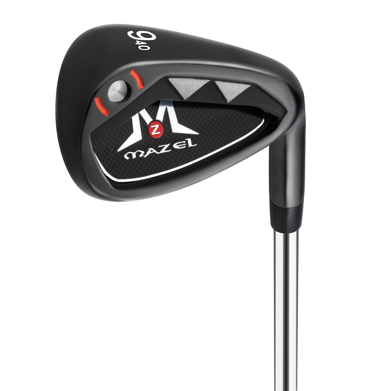 MAZEL WM-X4 Golf Forged Iron 3,4,5,6,7,8,9,P,S, Low COG and Wide Sole Single Golf Irons Help the Beginners to Maximize Accuracy&Distance (Black, 9 Iron,40°)