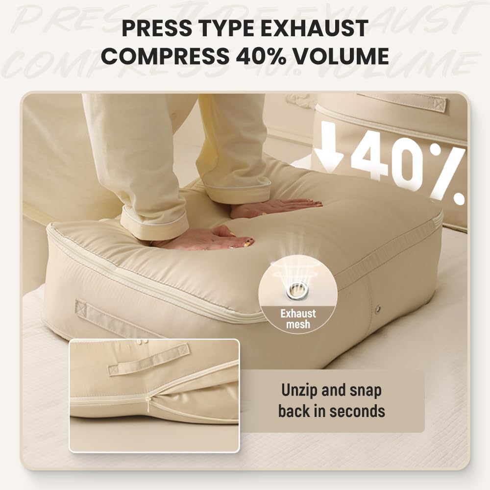 Platzsparende Kompressions-Tasche - Für Decken & Kleidung