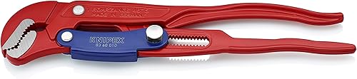 KNIPEX Herramientas - Llave de tubo de patrón sueco, ajuste rápido en forma de S (8360010)