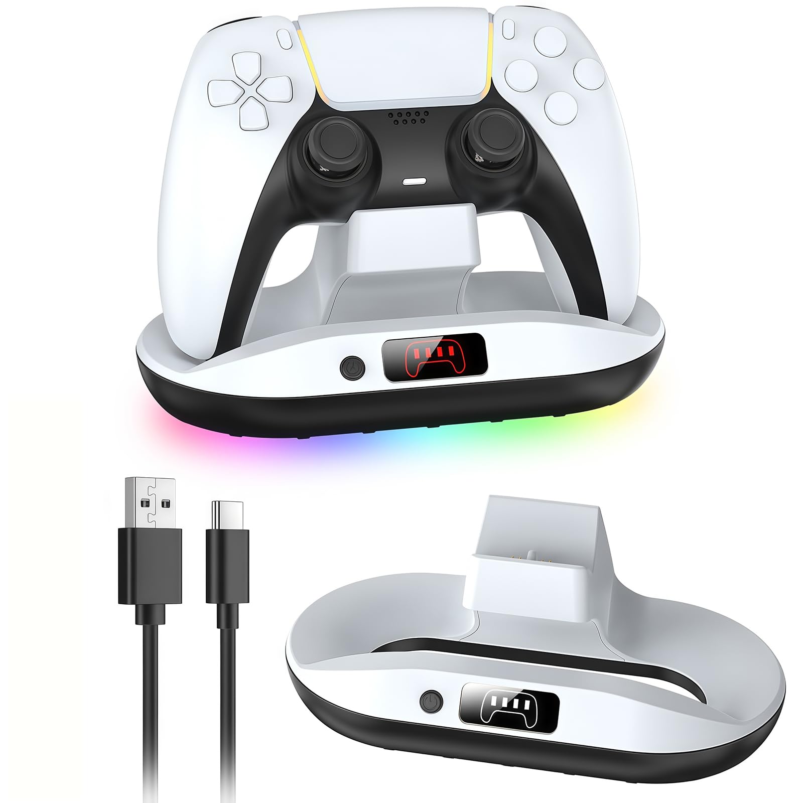 Amazon.co.jp: PS5用 コントローラー 充電 スタンド【2026新登場-PS5用