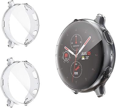RLTech Funda para Samsung Galaxy Watch Active 2 44mm, Ultra Delgada  Silicone Anti-Rasguños Case Cover para Samsung Galaxy Watch Active 2 44mm  SM-R820 (Claro-2 Piezas) : Amazon.es: Electrónica