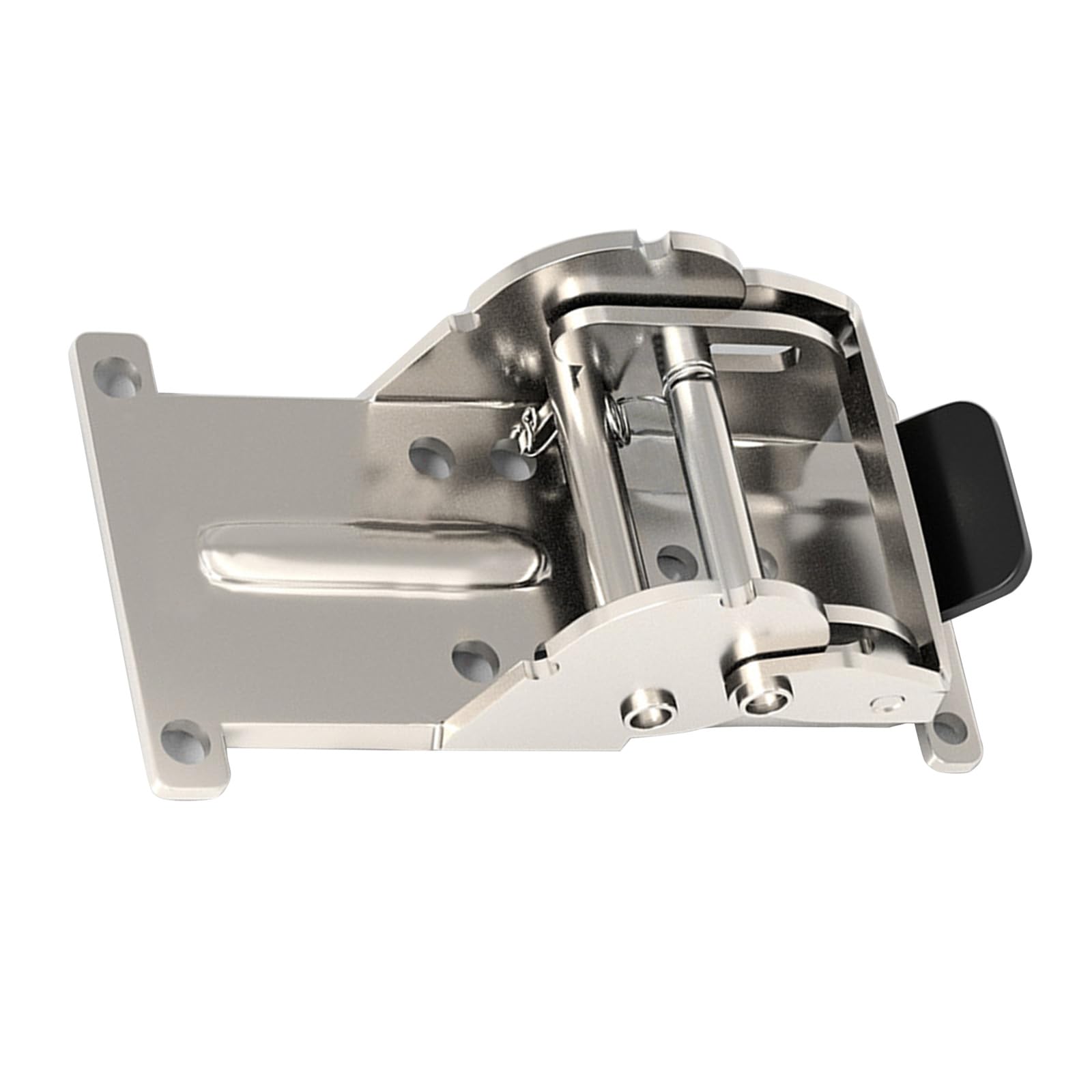 Kalttoy Silver Foldable Hinge Hardware 180 Degree Locking Brackets For Folding Table Legs & Bed Frame Simple Installation Foldable Shelf Brackets