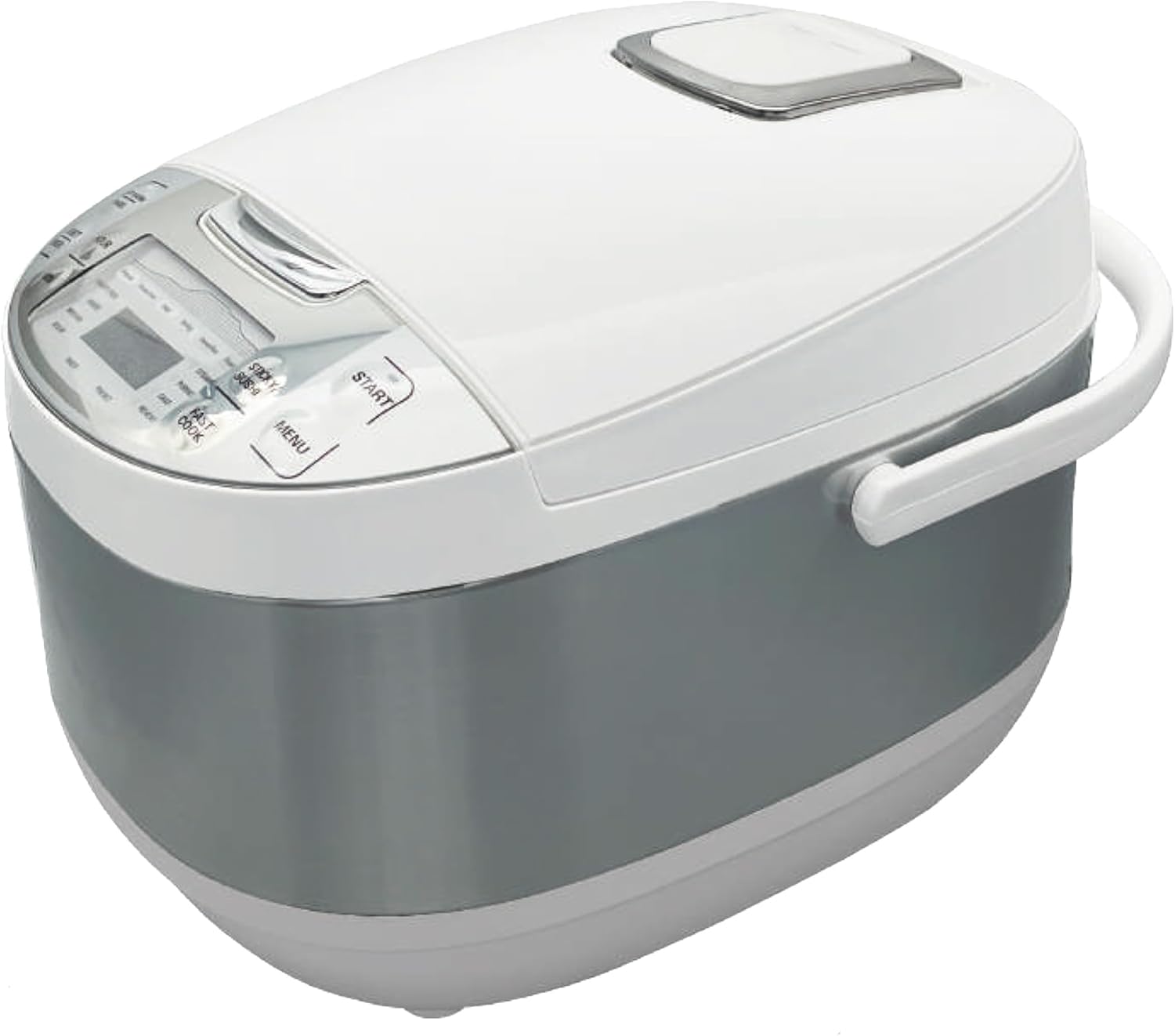 多機能炊飯器 一升 マイコン式 ホワイト 極厚釜 10合 8種類の充実のメニュー(白米・無洗米・玄米・お粥・炊きこみご飯・スチーム調理・雑穀米・再加熱) 24時間保温 予約機能 一人暮らし サポート 調理鍋 独り暮らし 3 5.5 1 独り暮らし ih 合 升 i001
