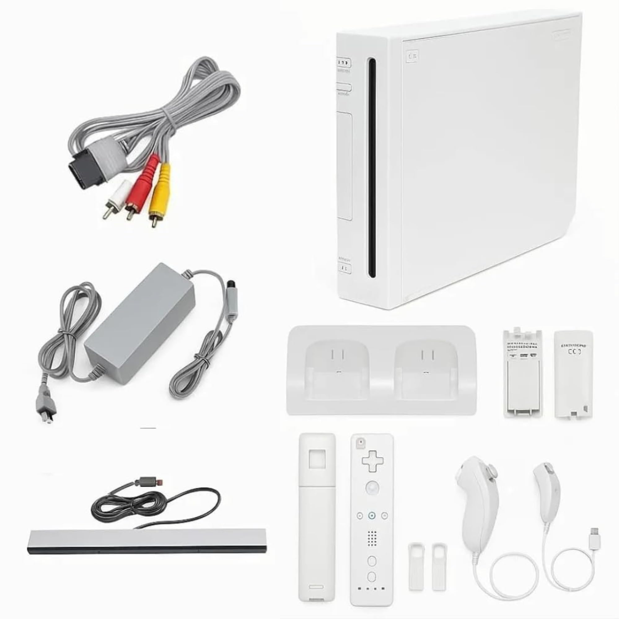 Amazon.com: Nintendo White Premium Wii Console with 2 Remotes, 2