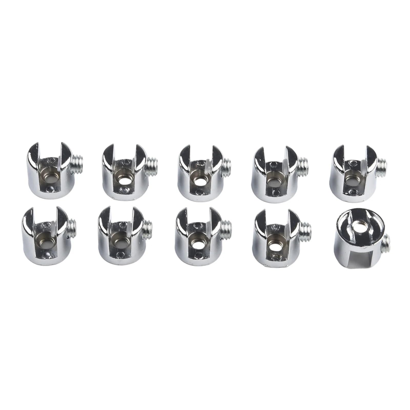 Glass Clamps 10Pcs 6-8mm Glass Clamp Bracket Clip Bathroom Mirror Tight Hardware Part