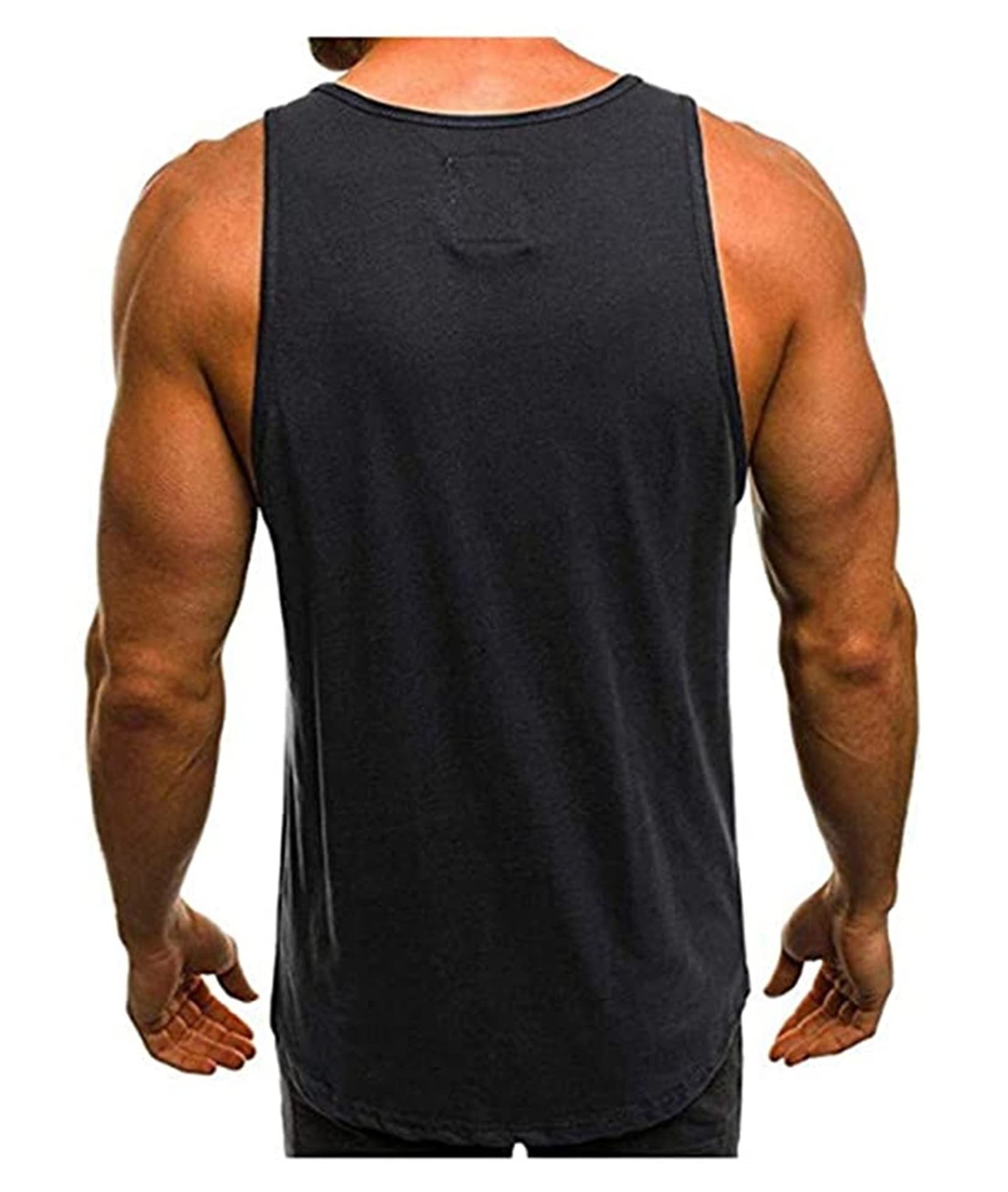 Débardeur Hommes Sport Bodybuilding Debardeur Homme Coton Musculation Fitness Gym Debardeur Homme Sport sans Manches T-Shirt Palmiers Party