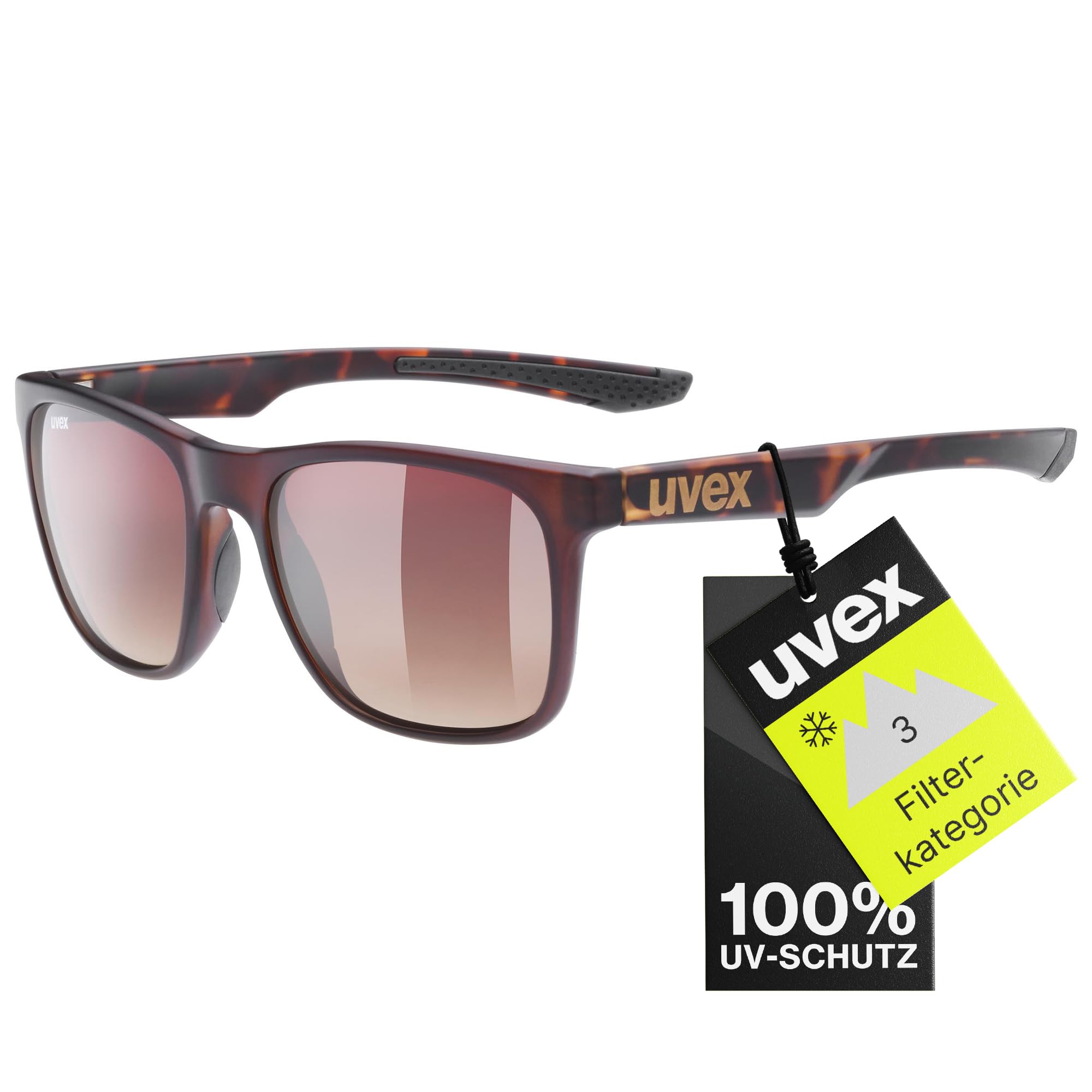 Hochwertige uvex Unisex LGL 42 Sonnenbrille für Skifahrer und Radfahrer