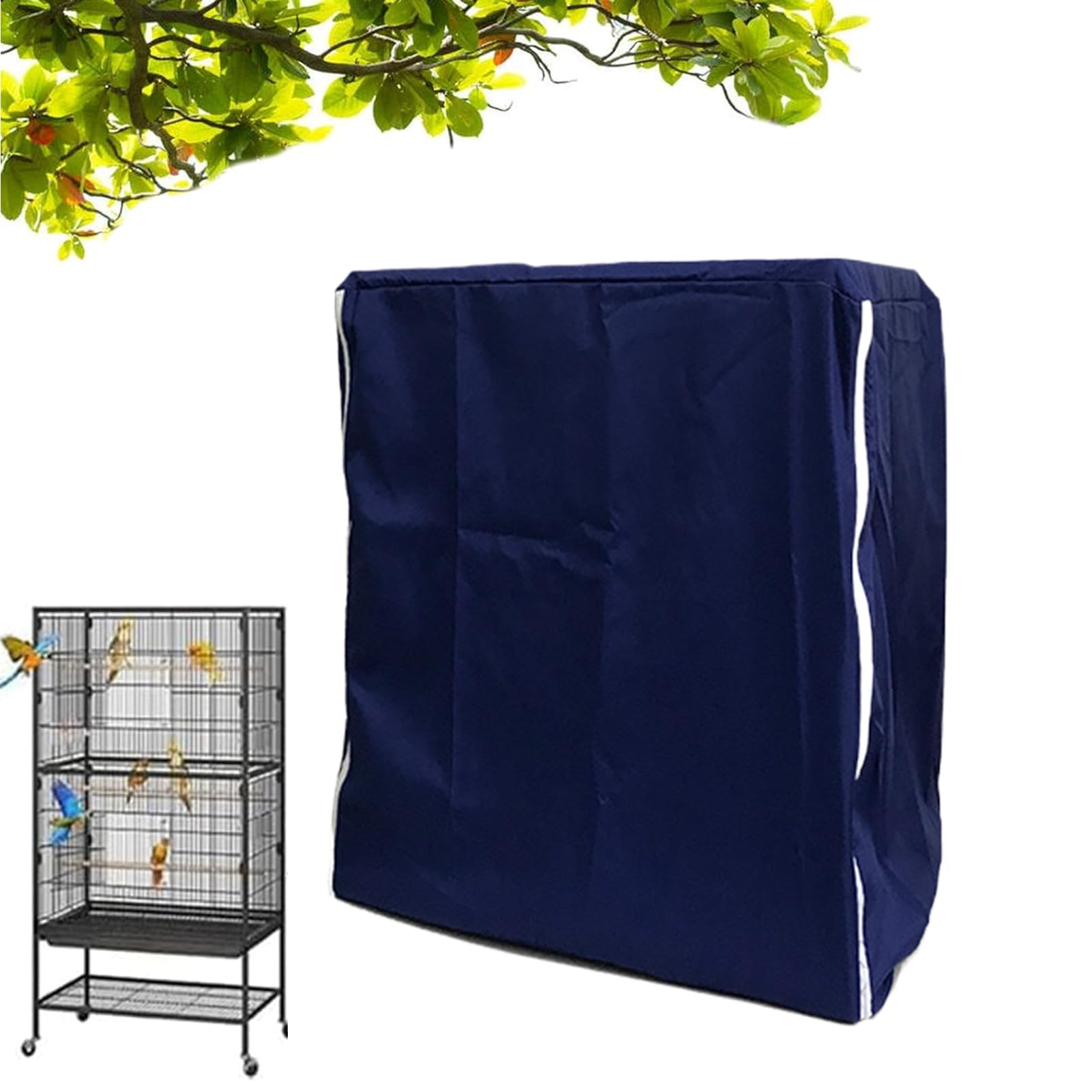 Funda para jaula de pájaros, bloqueo de luz, lavable, transpirable, protector de jaula para mascotas, para interiores, hogar, sala de estar, jugar, protección para dormir, transporte seguro