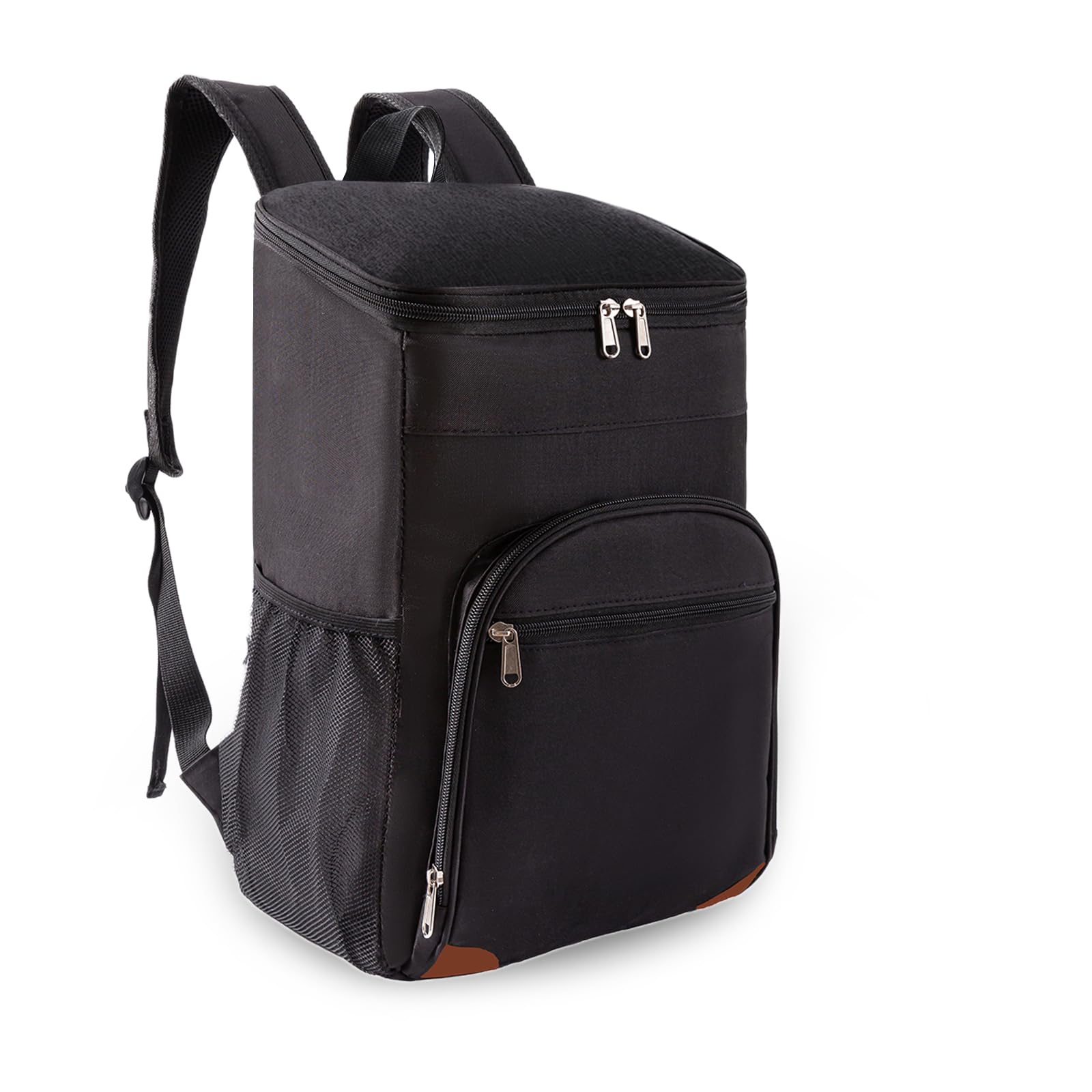 Mochila térmica de 15Lcon aislamiento a prueba de fugas, bolsa de almuerzo aislada para hombres y mujeres, ideal para trabajo, picnics, camping, viajes y actividades al aire libre. (negro, 15L)