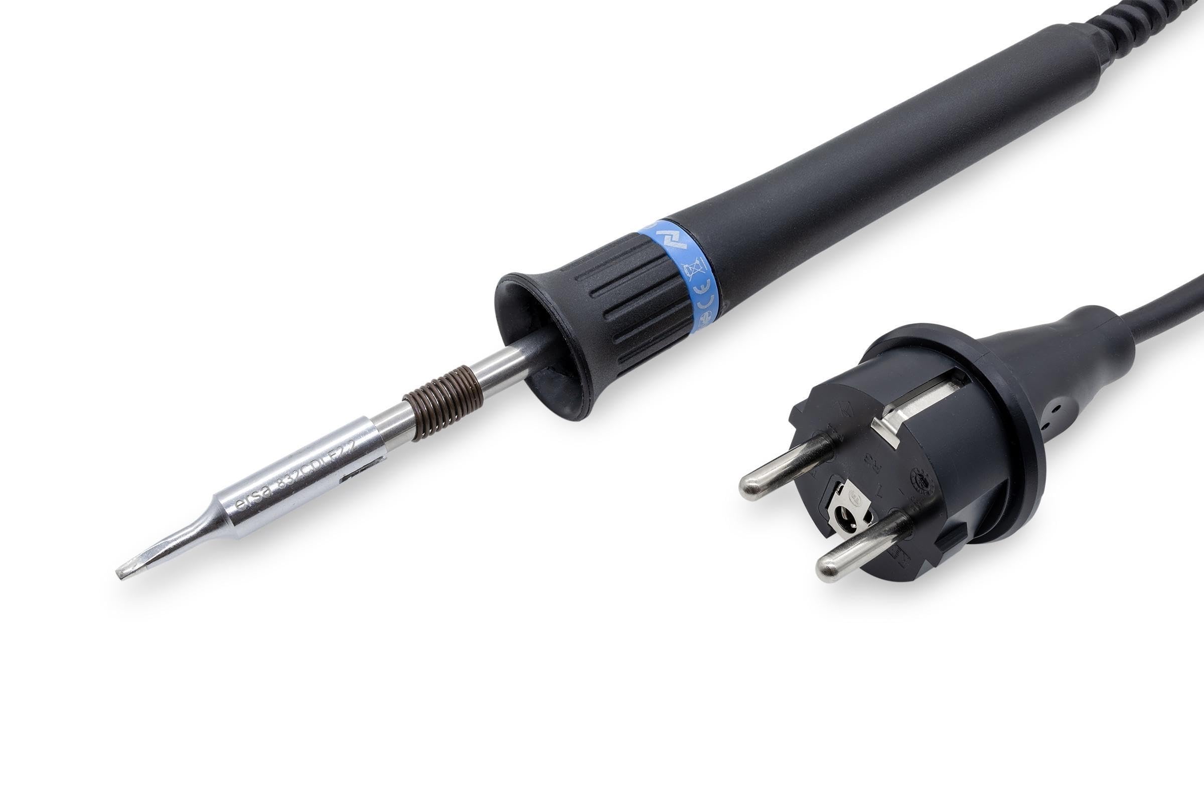 ERSA PTC70 Lötkolben 75W bis 450°C temperaturgeregelter Lötkolben 230V inkl. Ablageständer mit RESISTRONIC-Temperaturregelung – MADE IN GERMANY - 0710CD