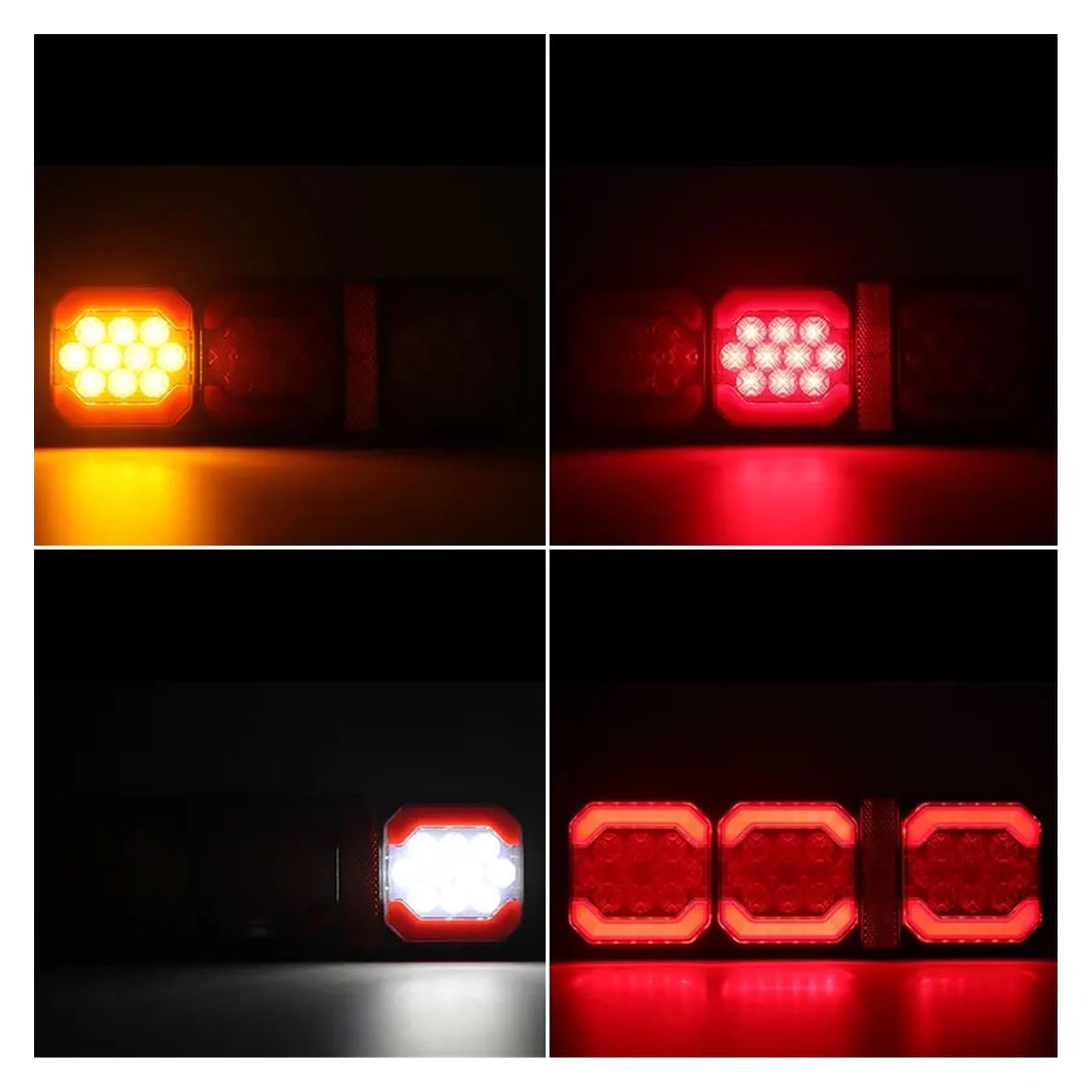 Kits traseras Amarillas para camión lámpara liquidación Parachoques Trasero Trasera Freno roja para Remolque Carga Furgoneta señal Giro RV Luz de Frenos