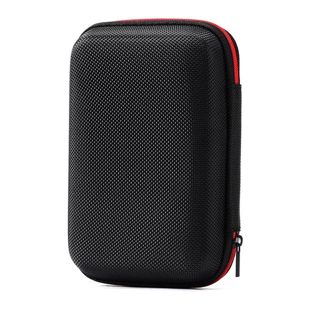 LZYWOD for r36s Game Case Storage Bag Pouch, for RG350 Retro Game Console, Black Red Protective Zipper Carry Bag, Portable Game Console Bag, EVA Zippered Cloth Case