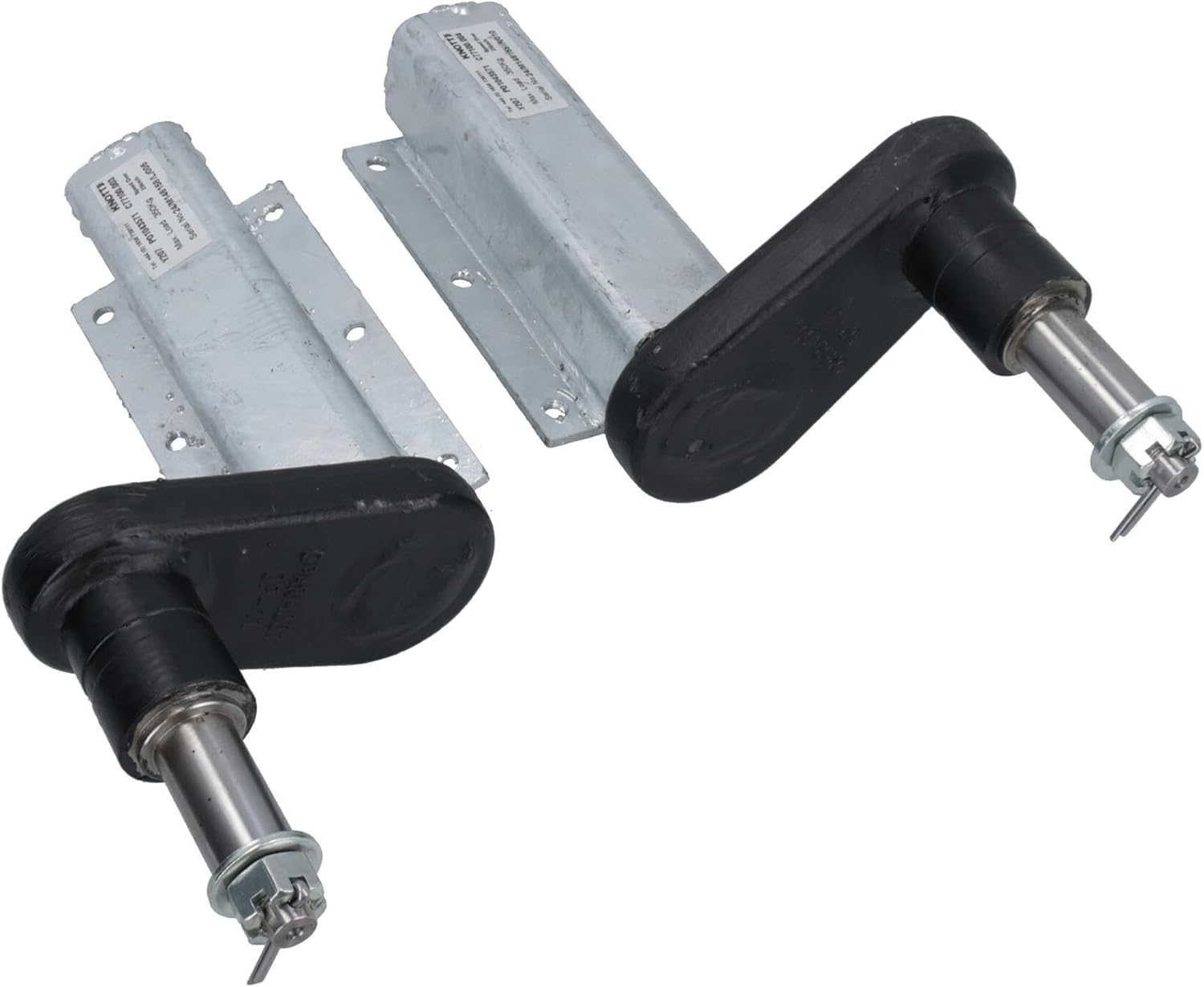 Pair of replacement trailer suspensions with extended sub-axles galvanised 350 kg