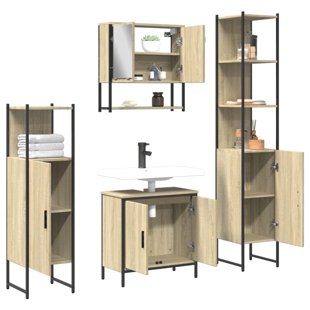 CHARMMA Bathroom Furniture Set Rectangular Modern Modern,Bathroom Furniture Sets-3214712