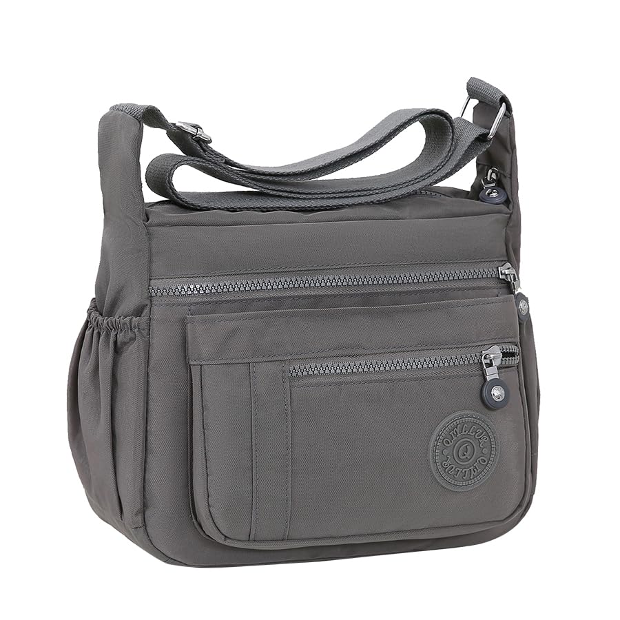 Women's Multi-Pocket Shoulder Bag, Nylon