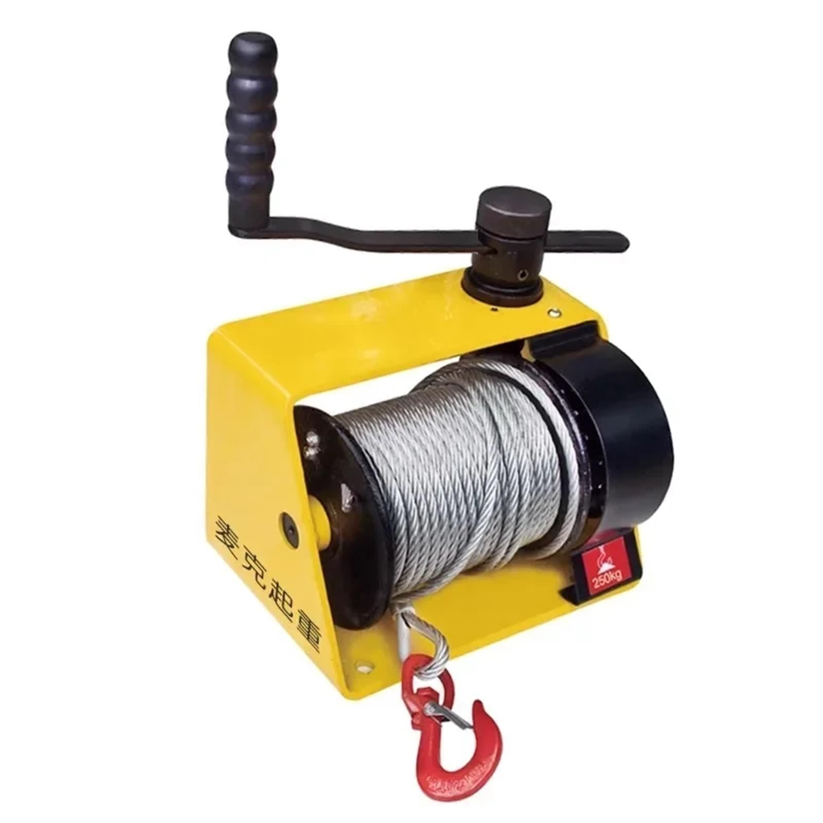 Kongmm A Hand Winch, Self-Locking Hand Winch Turbo Worm Winch With Brake Heavy Hand Winch Tractor Small Hoist(A)
