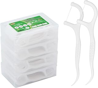 Zahnseide Sticks 200 Stück, mit Zahnstocher-Halter