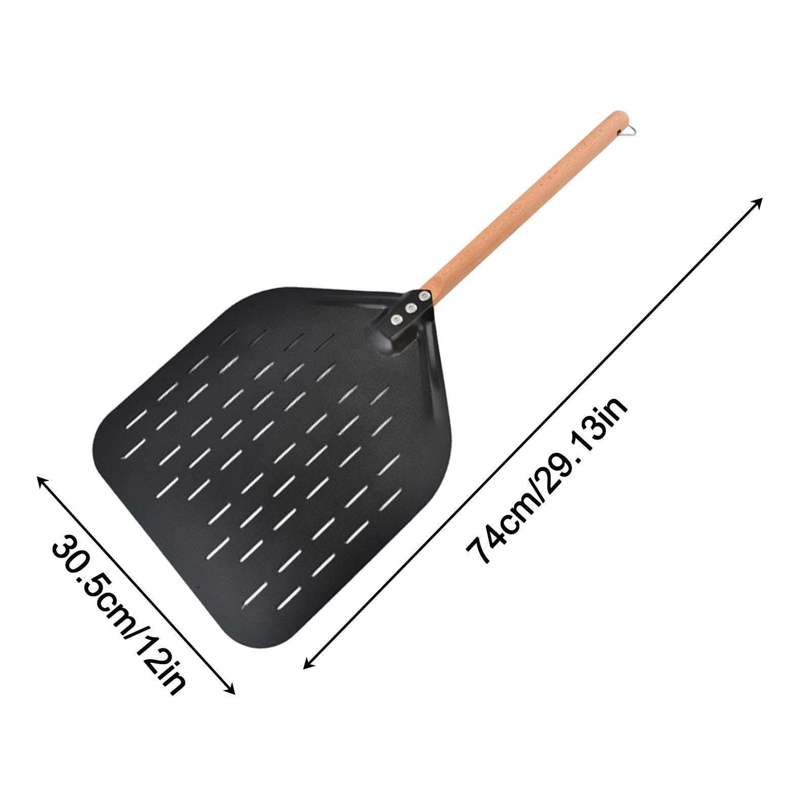 Łopatka do pizzy 30 cm Perforowany Odporny Na Ciepło Demontowalny Drewniany