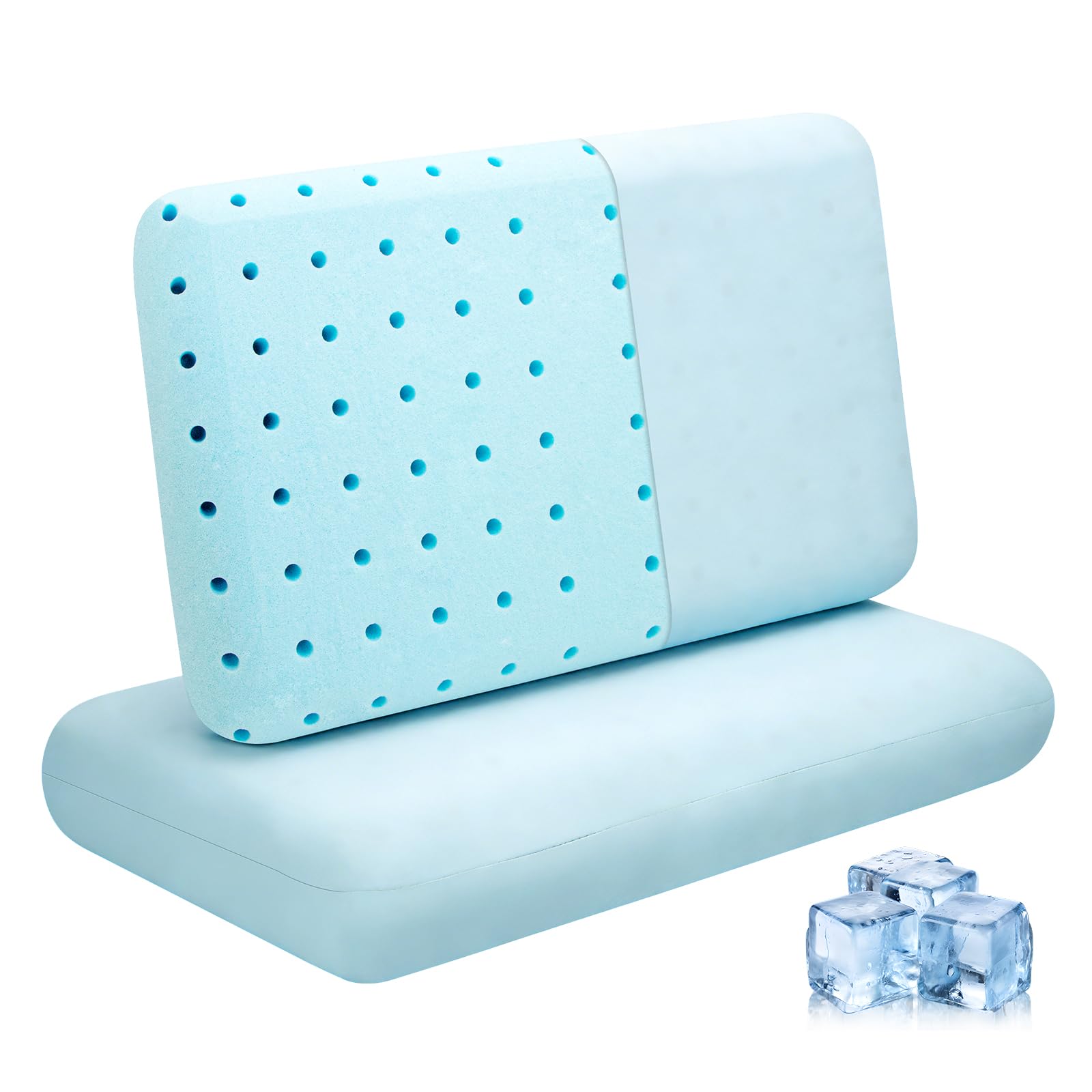 HIMOON Memory Foam Pillow King Size 2-Pack
