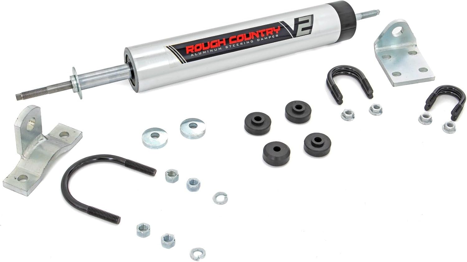 Rough Country V2 Steering Stabilizer for 1976-1986 Jeep CJ7 4WD - 8734570