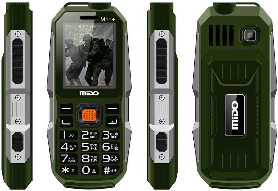 Kechaoda K112 Triple Sim Keypad Mobile Phone with inbuilt powerbank/ Dynamic Look / 3200mAH Battery/ 3 Sim / Dual Camera/ FM / Call recording / Green Color