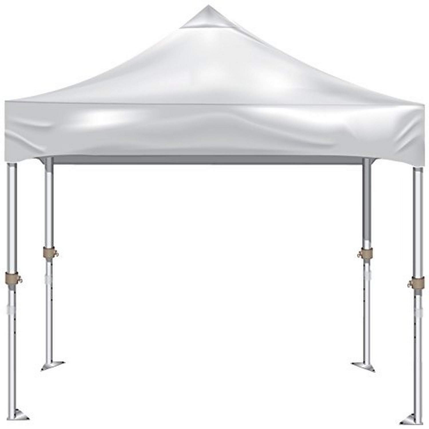 XTF100W XTF Aluminum Frame Indoor/Outdoor Portable Canopy, 10 by 10-Feet, White
