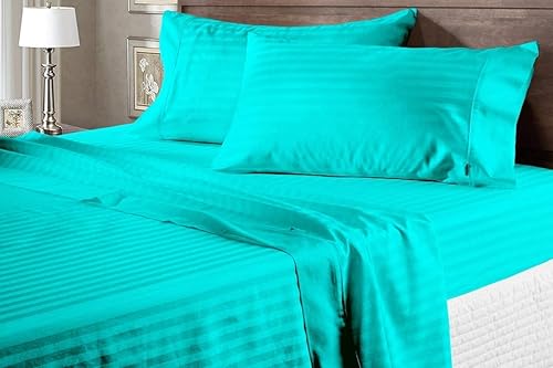 Juego de sábanas y fundas de almohada de 1500 hilos con calidad de hotel de lujo, sábanas y fundas de almohada, ultra suaves, transpirables y