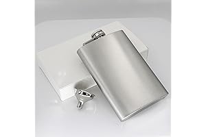 Timeless Companion: 8oz Stainless Steel Hip Flask in Brushed Grandeur