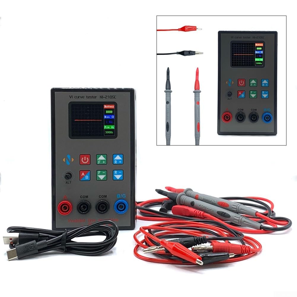 VI Curve Tester, Dual-Channel Schermo Colore Analizzatore Caratteristica Analyser, Tester di guasto per il rilevamento di circuiti elettronici