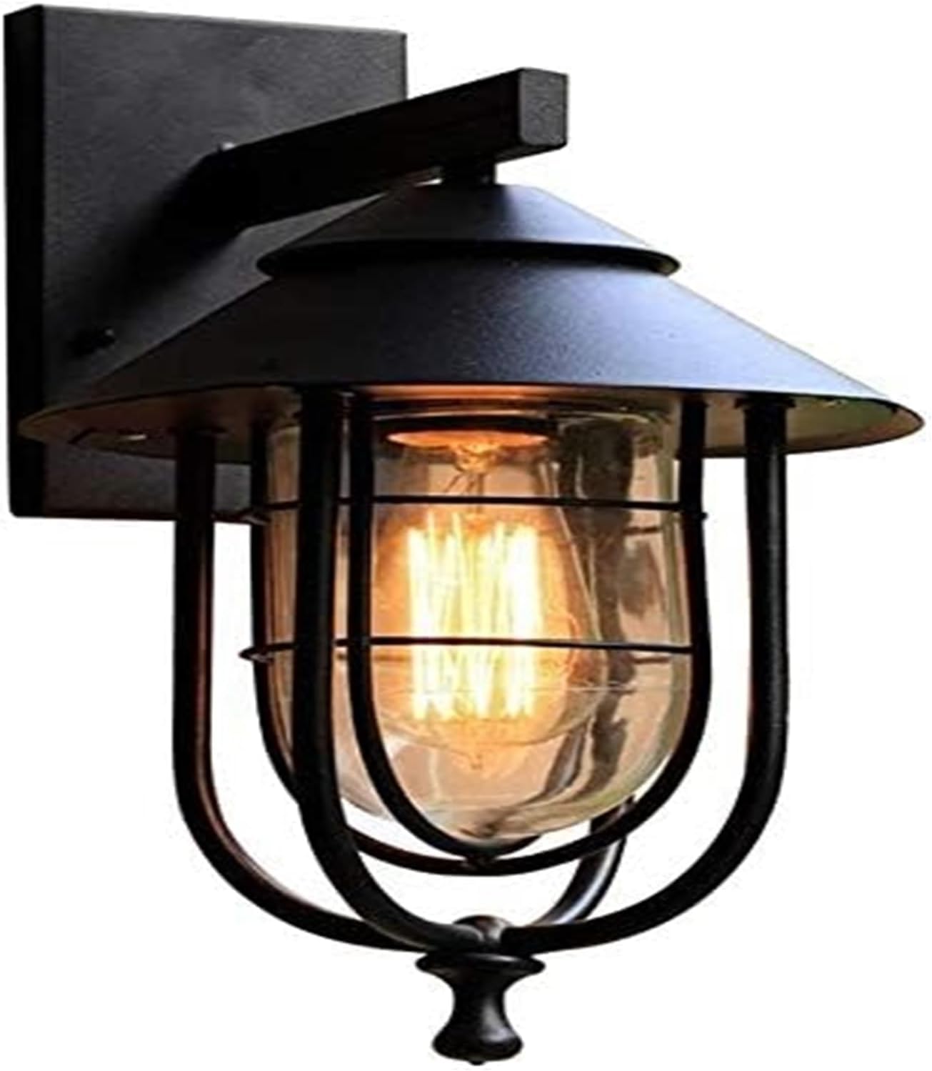 HXYSXHJUO Wall Lamp Waterproof Outdoor Lamps External Community Aluminum Glass Villa Patio Garden Landscape Sconce Lighting Fixture, Pendant Light