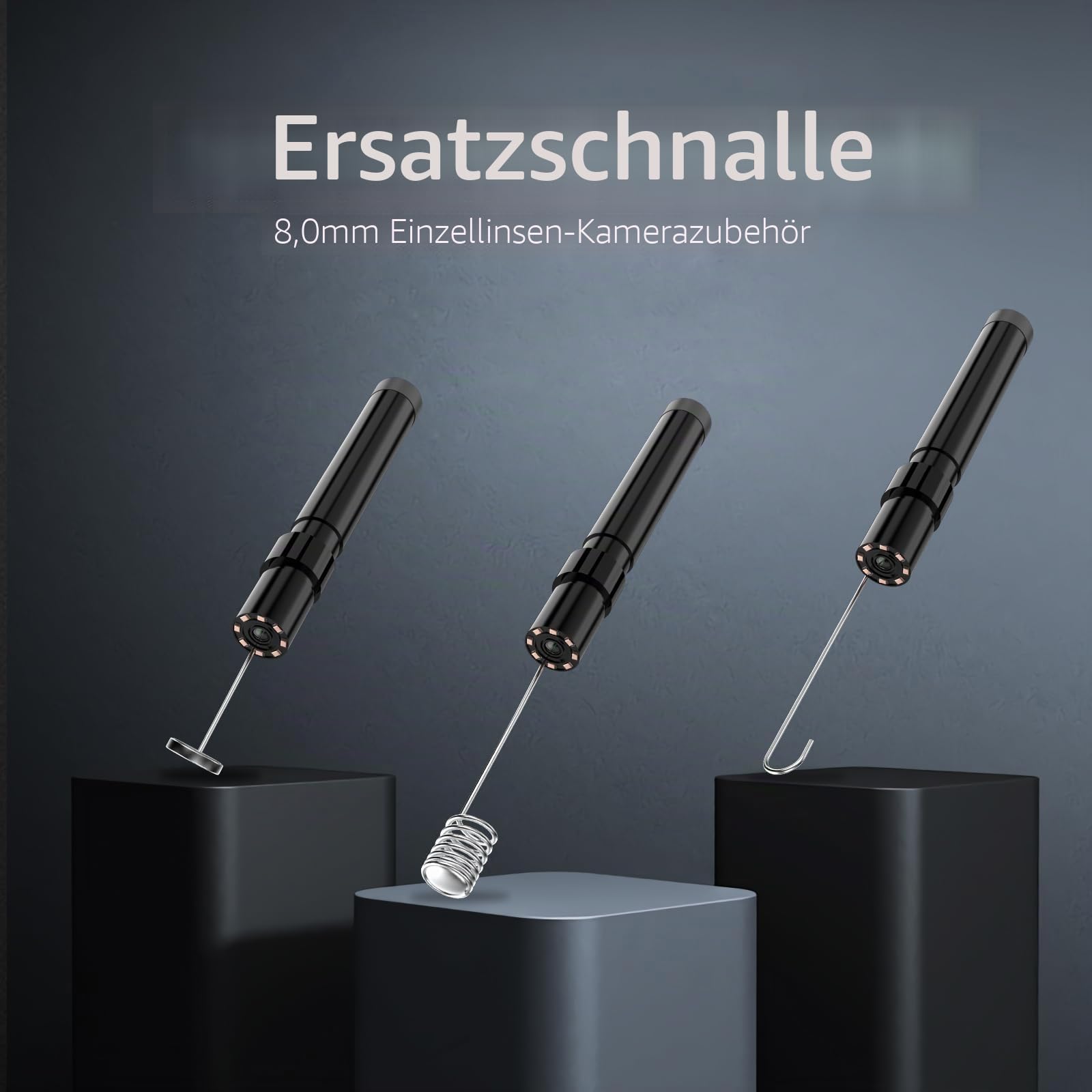 Endoskopkamera mit Licht, 1080P HD Endoskop mit 4,3-Zoll-Bildschirm, Halbstarres Kabel, wasserdichte IP67 Rohrkamera Inspektionskamera für Autos, Sanitäranlagen, Abflüsse Rohre (10M (32.8FT))