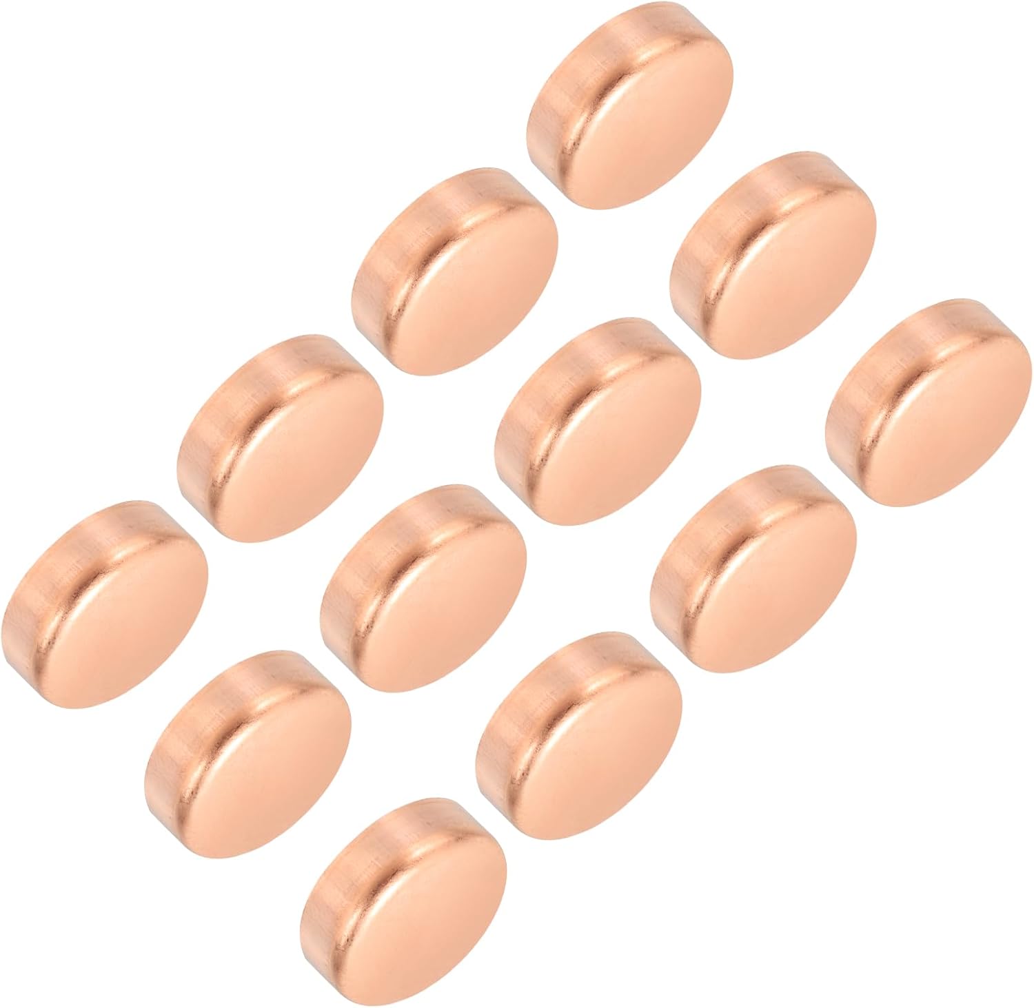 PATIKIL 3/4 Inch ID Copper Pipe End Cap, 12 Pack Copper Fitting Cap Sweat Plug Solder Connection for Plumbing HVAC Air Conditioner