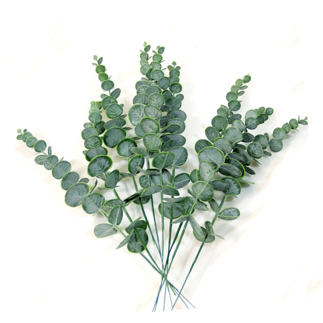 Alipis 2 Set Di Foglie Di Eucalipto Piante Artificiali Decorative Sensazione Di in Qualsiasi Momento Robuste Per Casa Matrimoni Ed Eventi 10 Pezzi * 2