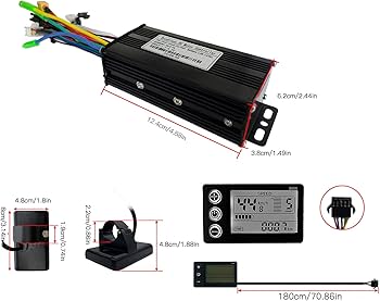 Amazon | DC 24V 36V 48V LCDディスプレイ電動自転車スクーター