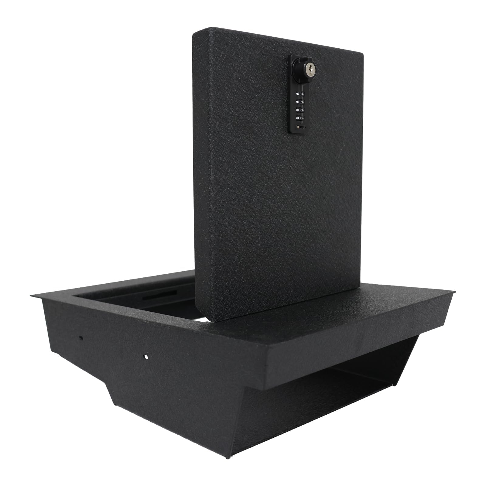 WASAI Underseat Gun Safe Vault - Premium Underseat Drawer Safe Compatible with 2015-2026 Ford F150 with Underseat Console Bench Seats, 4-digit Lock with Password Retrieval Key.