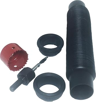 Rain Barrel Connector Kit DIY Parts to Link 2 Rain Water Collection Barrels Increase Water Storage Capacity, Easy to Install - Ideal for the Home and Garden to Help with Outdoor Tasks | DIY Parts to Link 2 Rain Water Collection Barrels