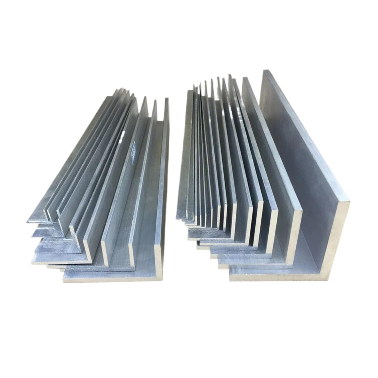 2 tiras de moldura aluminio en forma L ángulo recto, aleación 6063, borde, perfil triangular, 90 grados, longitud 495 mm(50x50x4mm 2pcs)