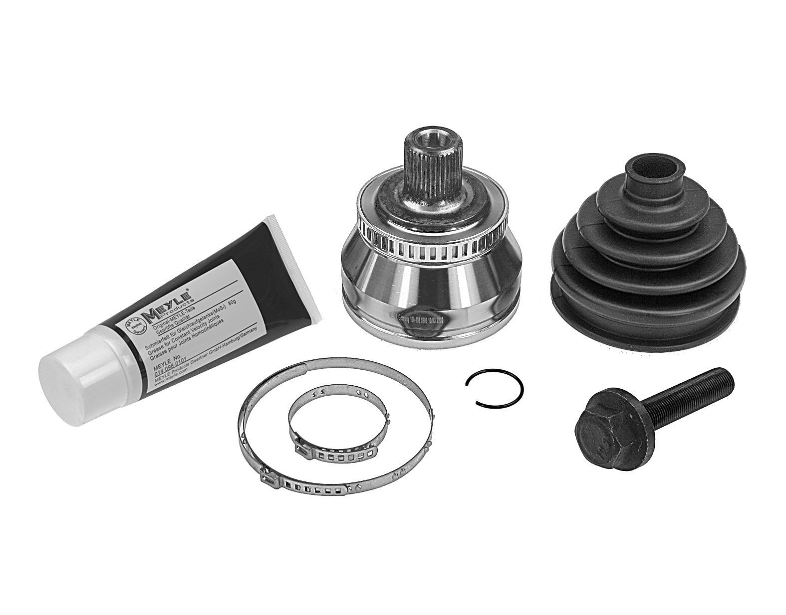 MEYLE Kit giunti, Semiasse 1004980206 Compatibile con: AUDI A4 B6, A4 B6 Avant, A4 B6 Cabriolet, A4 B7, A4 B7 Avant, A4 B7 Cabriolet, SEAT EXEO, EXEO ST